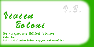 vivien boloni business card